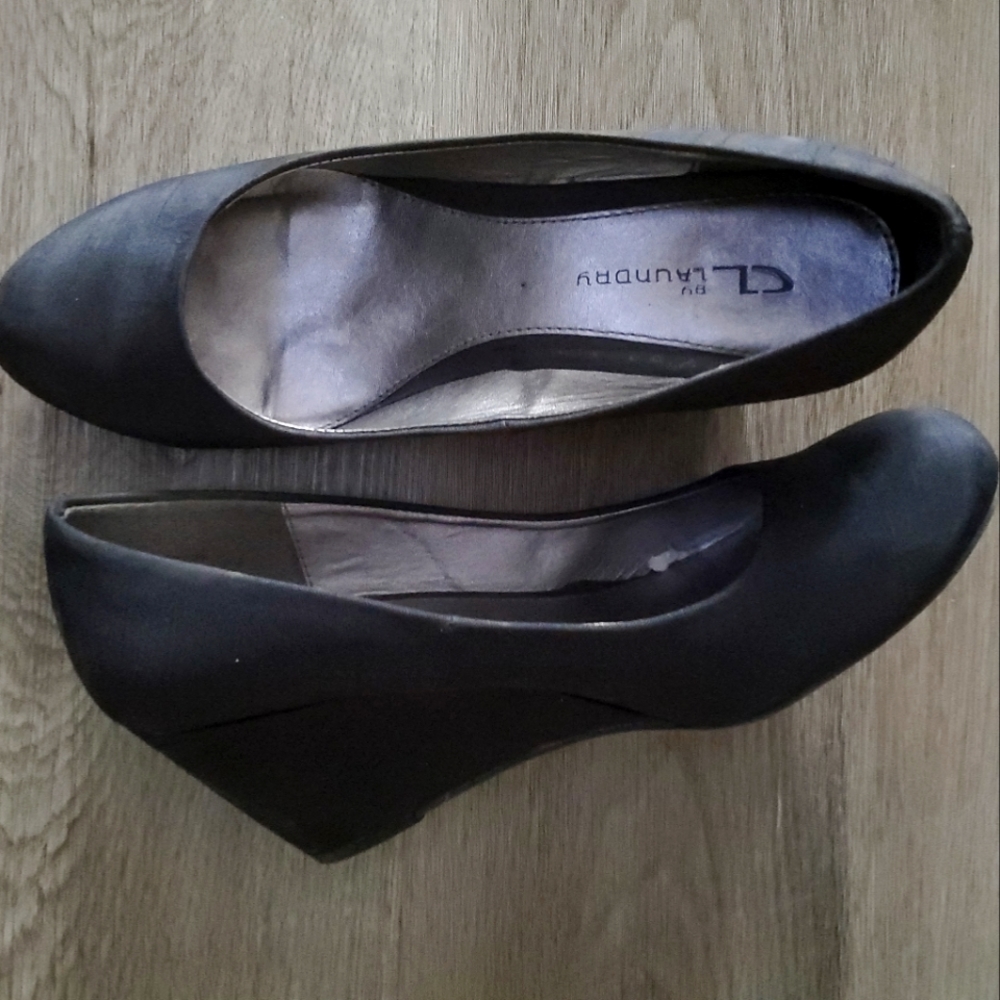 Womens, Black. Wedge heel. Size 10